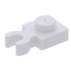 LEGO lapos elem 1x1 fogóval, fehér (4085d)