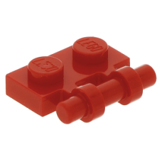 LEGO lapos elem 1x2 fogantyúval, piros (2540)