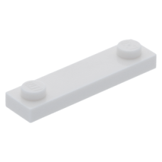 LEGO lapos elem 1x4 2 db bütyökkel, fehér (92593/41740)