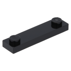 LEGO lapos elem 1x4 2 db bütyökkel, fekete (92593/41740)