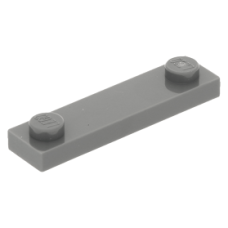 LEGO lapos elem 1x4 2 db bütyökkel, sötétszürke (92593/41740)