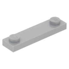 LEGO lapos elem 1x4 2 db bütyökkel, világosszürke (92593/41740)