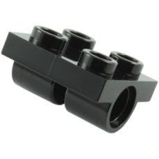 LEGO lapos elem 2x2 alján 2 db pin csatlakozóval, fekete (2817)