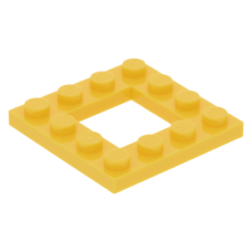 LEGO lapos elem keret 4×4, sárga (64799)