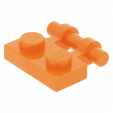 LEGO lapos elem 1x2 fogantyúval, narancssárga (2540)