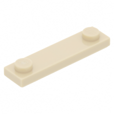 LEGO lapos elem 1x4 2 db bütyökkel, sárgásbarna (92593/41740)