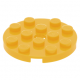 LEGO lapos elem kerek lyukkal középen 4x4, világos narancssárga (60474)