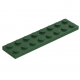 LEGO lapos elem 2x8, sötétzöld (3034)