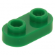 LEGO lapos elem 1x2 lekerekített tetején két lyukas bütyökkel, zöld (35480)