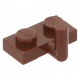 LEGO lapos elem 1x2 horoggal (5mm), vörösesbarna (4623/88072)