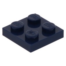 LEGO lapos elem 2x2, sötétkék (3022)