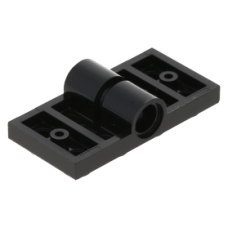 LEGO lapos elem 2×4 alján 2 db pin csatlakozóval, fekete (26599)