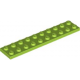 LEGO lapos elem 2x10, lime (3832)