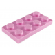LEGO lapos elem 2x4, világos rózsaszín (3020)