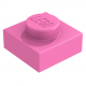 LEGO lapos elem 1x1, sötét rózsaszín (3024)