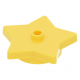 LEGO lapos elem csillag alakú 4×4×2/3, sárga (39611)