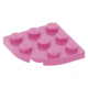 LEGO lapos elem lekerekített sarokkal 3x3, sötét rózsaszín (30357)