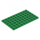 LEGO lapos elem 6x10, zöld (3033)