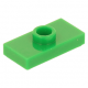 LEGO lapos elem 1 bütyökkel középen 1×2, világoszöld (15573/3794)
