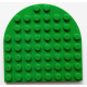 LEGO lapos elem 8x8 egyik oldalán lekerekített sarkokkal, zöld (41948)