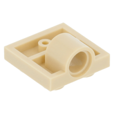 LEGO lapos elem 2x2 alján 1 db pin csatlakozóval, sárgásbarna (10247)