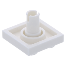 LEGO lapos elem 2x2 alul pin csatlakozóval, fehér (2476)