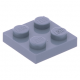 LEGO lapos elem 2x2, homokkék (3022)