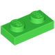 LEGO lapos elem 1x2, világoszöld (3023)