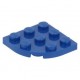 LEGO lapos elem lekerekített sarokkal 3x3, kék (30357)