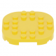 LEGO lapos elem 6×6×2/3 lekerekített sarkokkal és négy talppal, sárga (66789)