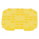 LEGO lapos elem 8×8×2/3 lekerekített sarkokkal és négy talppal, sárga (66790)