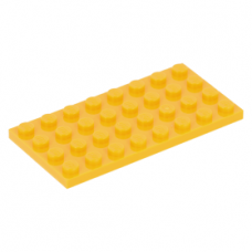 LEGO lapos elem 4x8, világos narancssárga (3035)