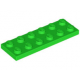 LEGO lapos elem 2x6, világoszöld (3795)