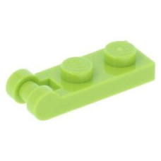 LEGO lapos elem 1×2 egyik végén fogantyúval, lime (60478)