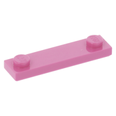 LEGO lapos elem 1x4 2 db bütyökkel, sötét rózsaszín (92593/41740)
