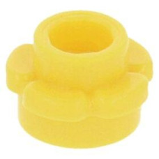 LEGO virág alakú lapos elem kerek 1x1 (5 szirommal), sárga (24866)
