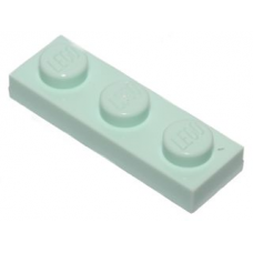 LEGO lapos elem 1x3, világos vízzöld (3623)