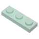 LEGO lapos elem 1x3, világos vízzöld (3623)