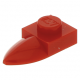 LEGO lapos elem 1x1 foggal, piros (49668)