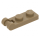 LEGO lapos elem 1×2 egyik végén fogantyúval, sötét sárgásbarna (60478)