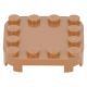 LEGO lapos elem 4×4×2/3 lekerekített sarkokkal és négy talppal, középsötét testszínű (66792)
