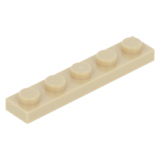 LEGO lapos elem 1x5, sárgásbarna (78329)