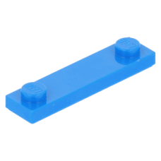 LEGO lapos elem 1x4 2 db bütyökkel, kék (92593/41740)
