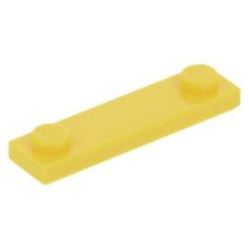 LEGO lapos elem 1x4 2 db bütyökkel, sárga (92593/41740)