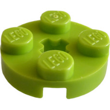 LEGO lapos elem kerek 2x2, lime (4032)