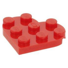 LEGO lapos elem szív alakú 3x3, piros (39613) LEGO lapos elem szív alakú 3x3, piros (39613)