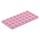 LEGO lapos elem 4x8, világos rózsaszín (3035)