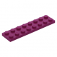 LEGO lapos elem 2x8, bíborvörös (3034)
