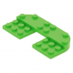 LEGO lapos elem 4×8×2/3 lekerekített sarkokkal és 2×2 kivágással, világoszöld (73832)