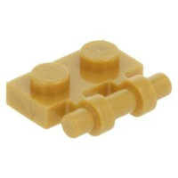 LEGO lapos elem 1x2 fogantyúval, gyöngyház arany (2540)